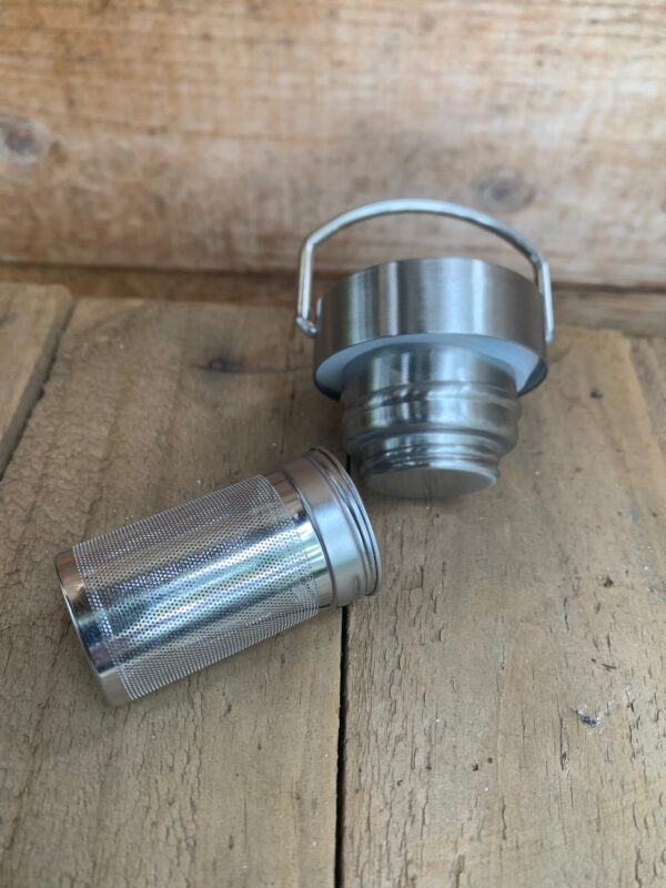 Bouchon inox infuseur pour gourde inox - Logo "Goodbye plastic!" – Image 3