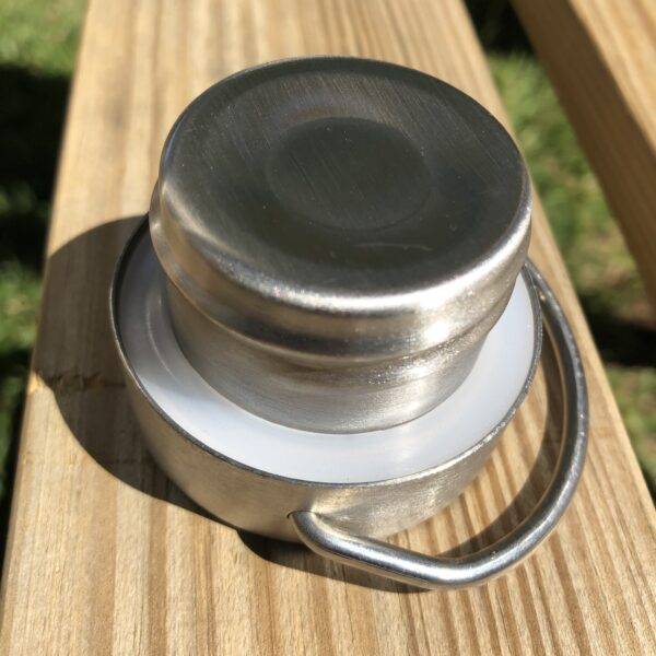 Bouchon inox pour gourde inox - Logo "Goodbye plastic!" – Image 2