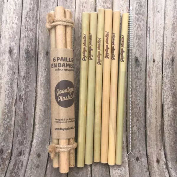 Paille en bambou - 12cm