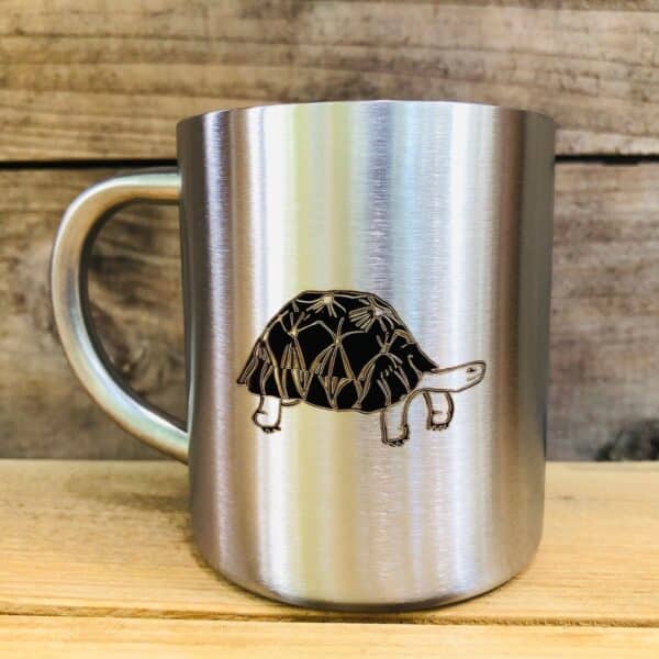 Tasse inox Collab'péi 🇷🇪 - Tortue radiata de Pulcerise