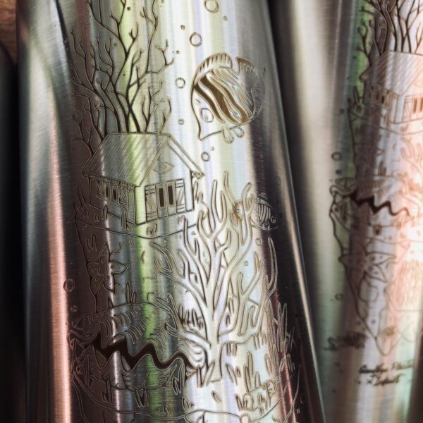 Gourde inox isotherme - La kaz lagon par Inkult – Image 8