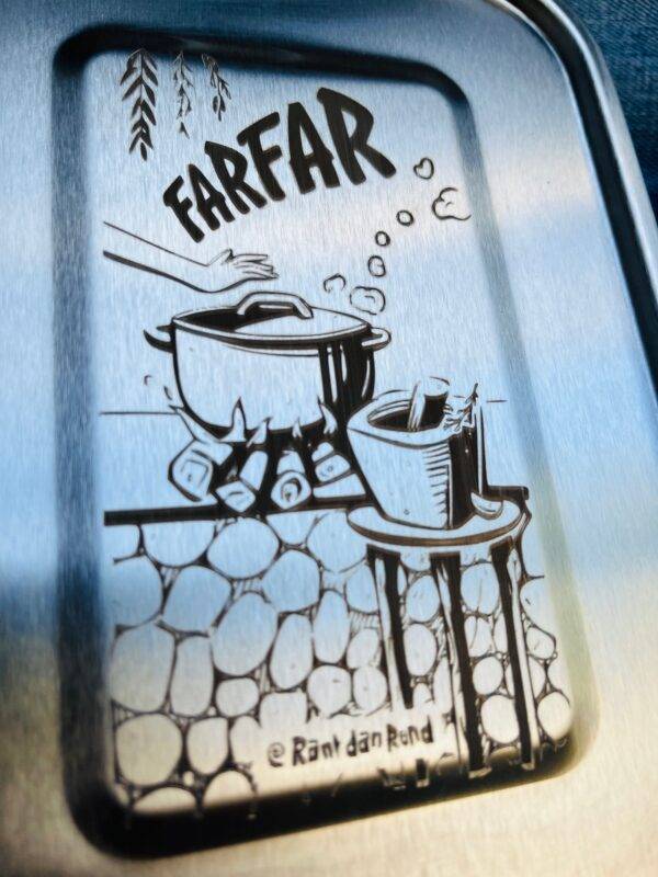 Barquette repas inox rectangulaire - FARFAR de Rant Danrond – Image 4