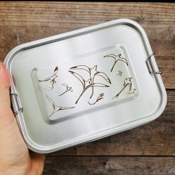 Barquette repas inox rectangulaire - Les pailles en queue de Bland' – Image 3