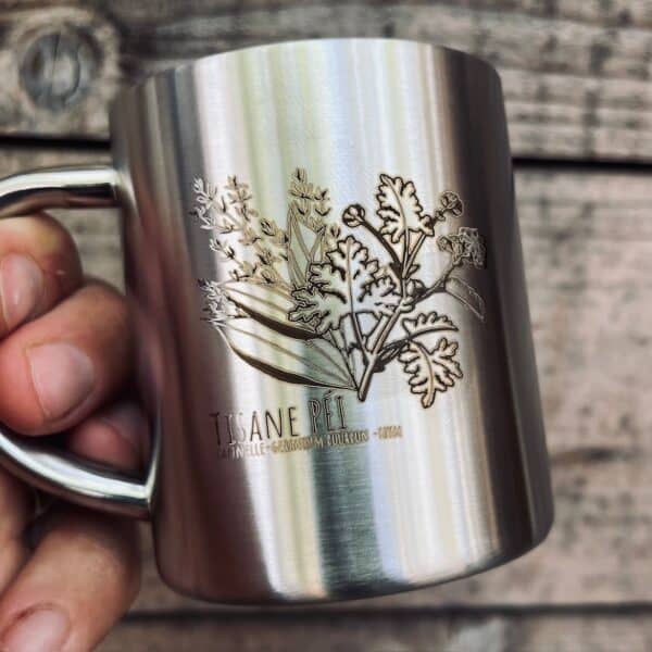 Tasse inox Collab'péi 🇷🇪 - Tisane – Image 2