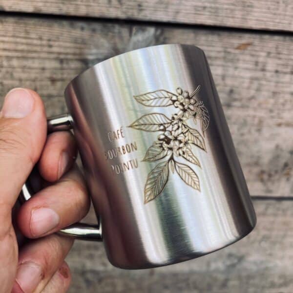 Tasse inox Collab'péi 🇷🇪 - Café Bourbon pointu