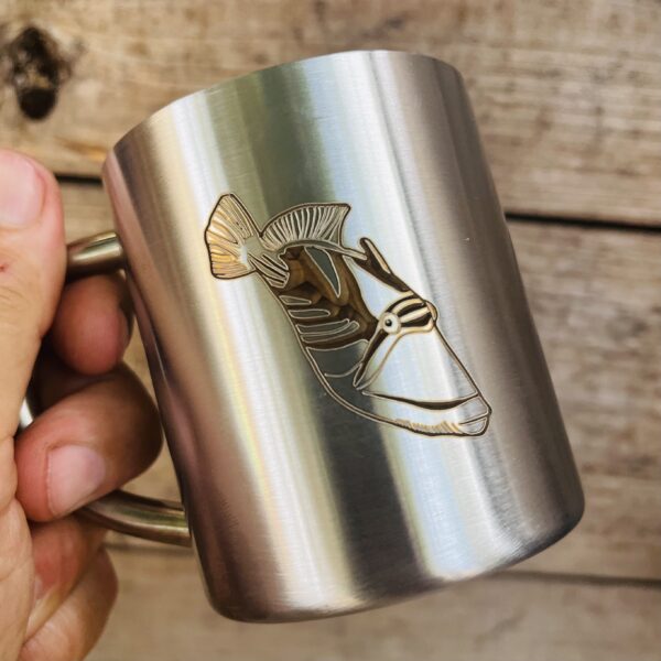 Tasse inox Collab'péi 🇷🇪 - Baliste Picasso par Bland'