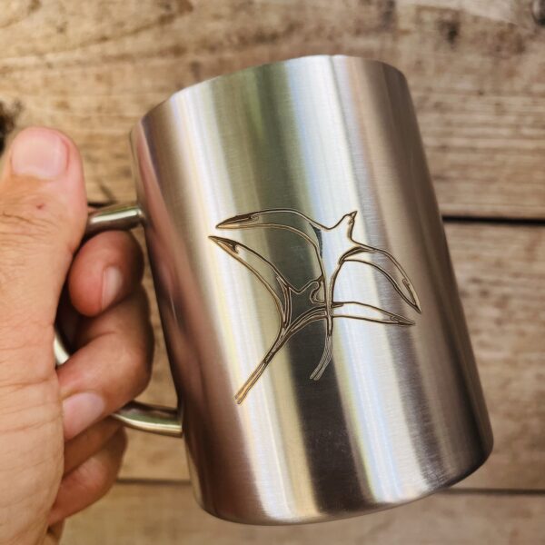Tasse inox Collab'péi 🇷🇪 - Pailles en queue par Bland' – Image 3