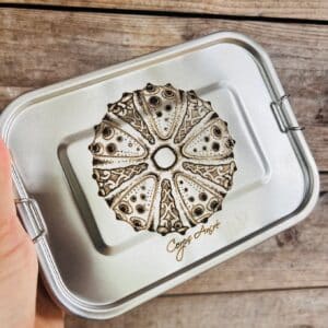 Barquette repas inox rectangulaire - Oursin par Corps Ancré