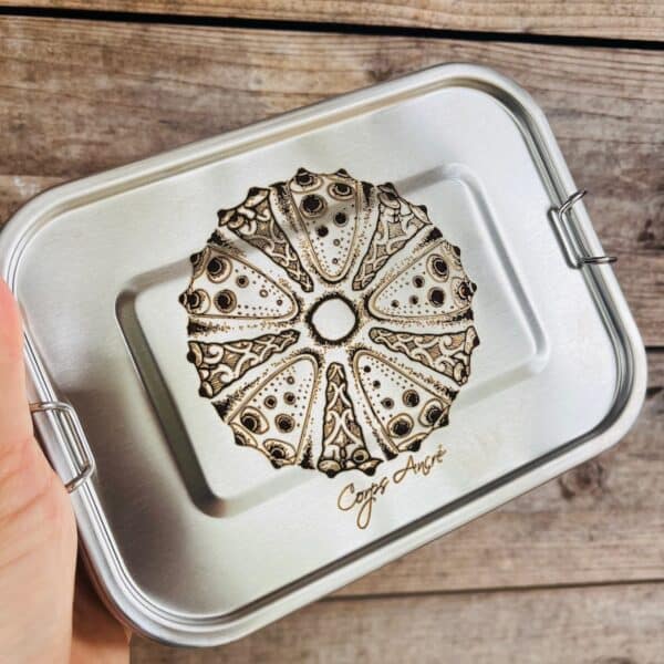 Barquette repas inox rectangulaire - Oursin par Corps Ancré