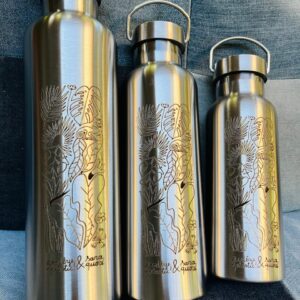 Gourde inox isotherme - Jardin créole par Sara Quod