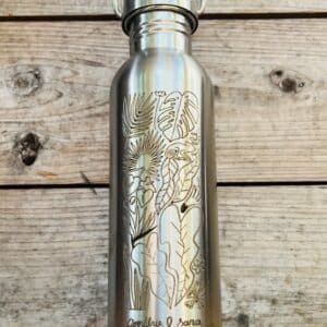 Gourde inox 750mL - JARDIN CREOLE par Sara Quod