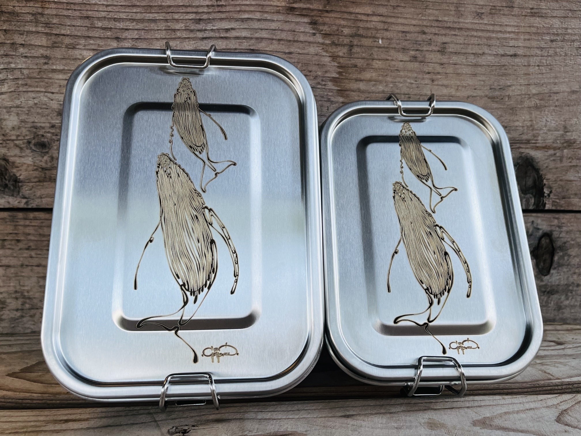 Barquette repas inox rectangulaire – BALEINE & BALEINEAU par GorgOne